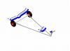 Aluminum GP14 Launch Trolley Twin Cradle