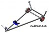 RS800 trolley Aluminum. FITTED WITH 3D PADS
