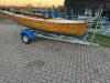 Wooden Boat trolley 250 size extended with central rollers