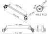 Axle 1300kg 1405mbc 1816ohf 4x5.5pcd Braked
