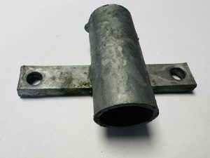 Welded Jockey Wheel Bracket to suit Aluminium Trolley