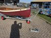 Welded Wooden Boat trolley 220 size, extended with central rollers