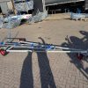 Skiff launch trolley with sides skids
