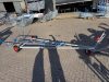 Skiff launch trolley with sides skids