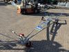 Skiff launch trolley with sides skids