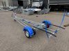 Skiff launch trolley with sides skids