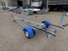 Skiff launch trolley with sides skids