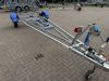 Skiff launch trolley with sides skids