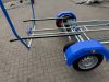 Skiff launch trolley with sides skids