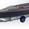 Yacht trailer RS Aira  single axle 1600kg Lifting Keel